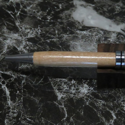 チークの木を使用したタッチペン機能付き回転式ヨーロピアンボールペン 5枚目の画像
