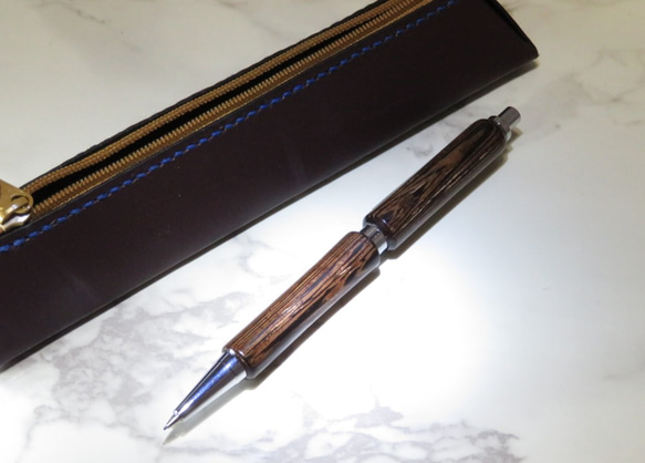 銘木ウェンジで作った手作りシャープペン 3枚目の画像