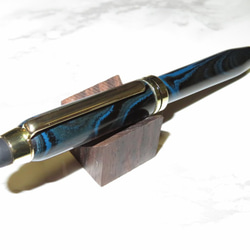 タッチペン機能付きヨーロピアンボールペン　エボナイトブルー 3枚目の画像