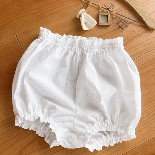 白いカボチャパンツ ベビー服 cottontime 通販｜Creema(クリーマ) 9593934