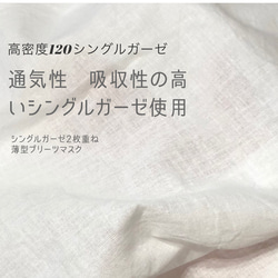 子ども用(8×14)☆超薄型☆プリーツマスク2枚セット☆夏マスク☆通園通学☆[受注生産] 6枚目の画像