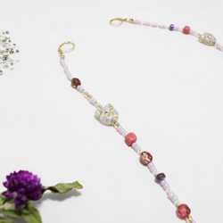 【MASK CHAIN面膜鏈】-CAT &amp; PASTEL BEADS &amp; ORIGINAL RIBBON 第2張的照片