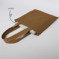 [Made-to-order] Onomichi 帆布咖啡色手提袋-FLAT- [A4size] 第6張的照片