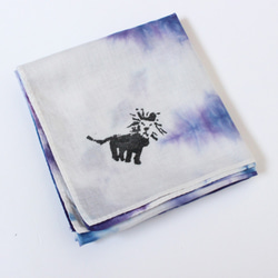 HANDKERCHIEF-SHIBORI-◇BLUE×VIOLET◇ 3枚目の画像