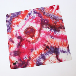 HANDKERCHIEF-SHIBORI-◇RED×PINK×VIOLET◇ 2枚目の画像