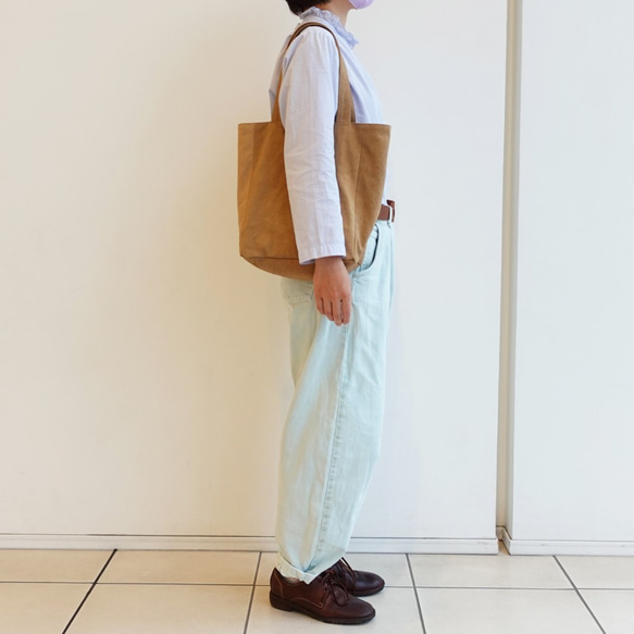 [定制] Onomichi 帆布咖啡色手提袋-French Roast- [A4] 第8張的照片