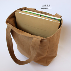 [定制] Onomichi 帆布咖啡色手提袋-French Roast- [A4] 第6張的照片