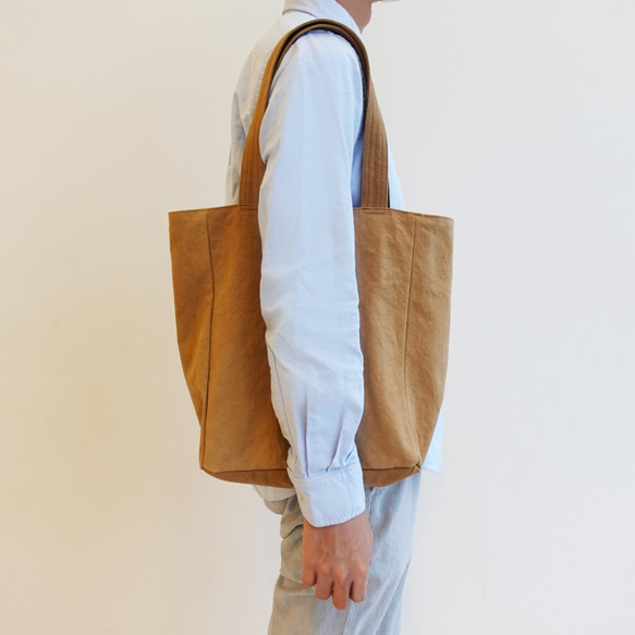 [定制] Onomichi 帆布咖啡色手提袋-French Roast- [A4] 第7張的照片