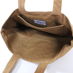 [Made-to-order] Onomichi 帆布咖啡色手提袋-FLAT 2- [橫向A4尺寸] 第8張的照片