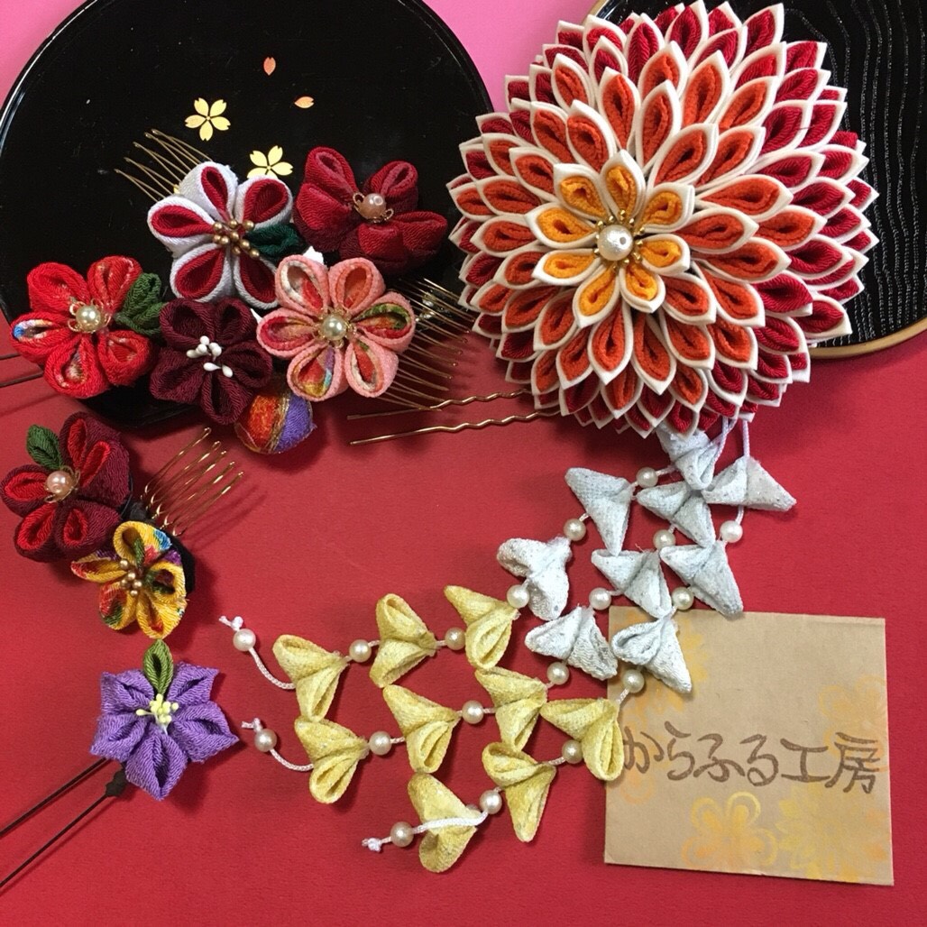 ★再販受付中★つまみ細工 (七五三.成人式.結婚式,卒業式,浴衣,着物)