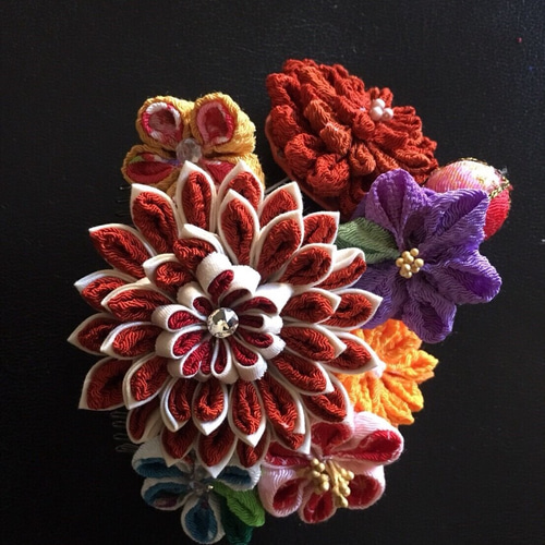 ☆再販受付中☆(つまみ細工髪飾り 七五三 成人式 結婚式 卒業式 着物