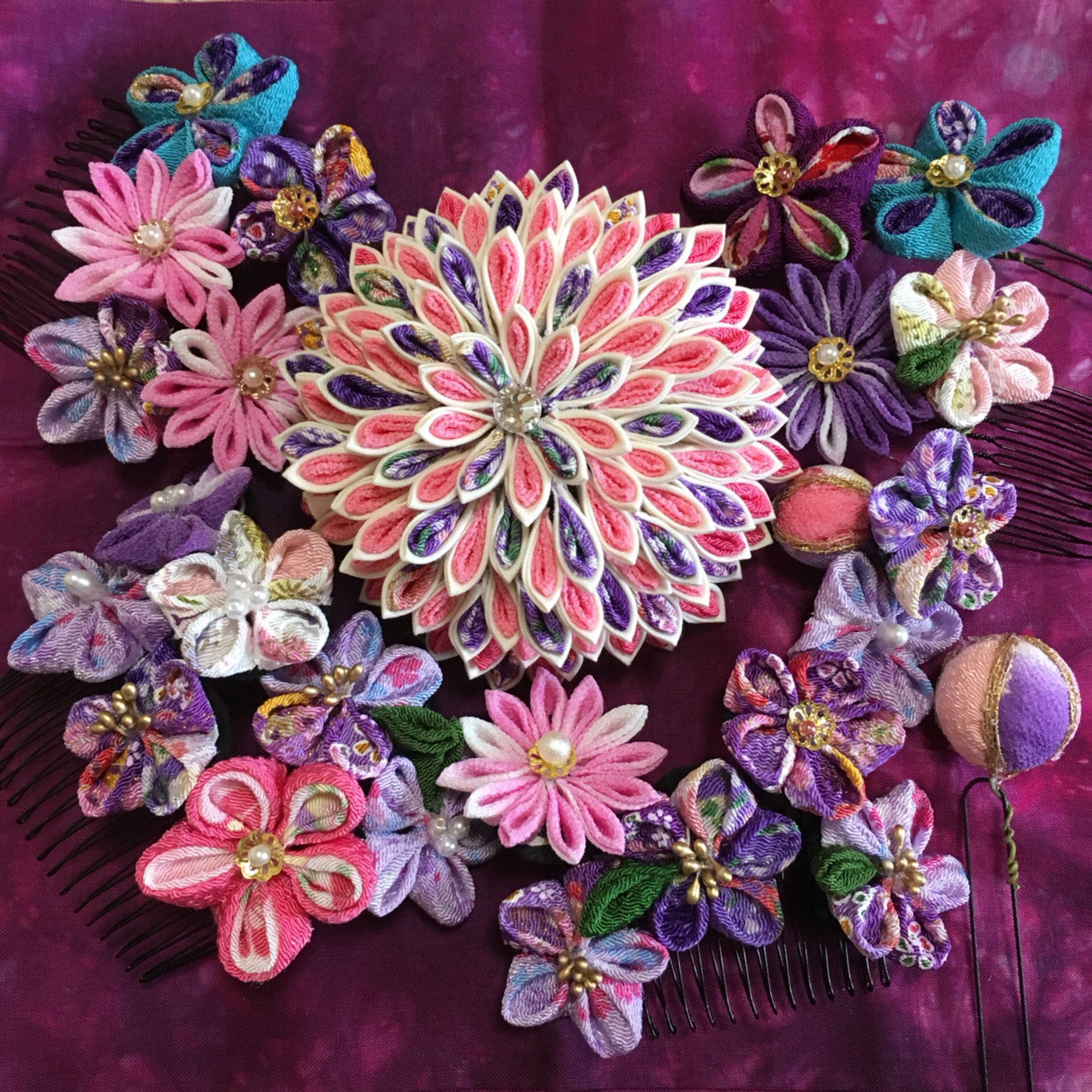 ★再販受付中★つまみ細工、成人式、結婚式、着物、七五三、浴衣、卒業式