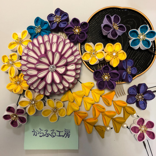 ☆再販受付中☆つまみ細工髪飾り (成人式、結婚式、七五三、卒業式