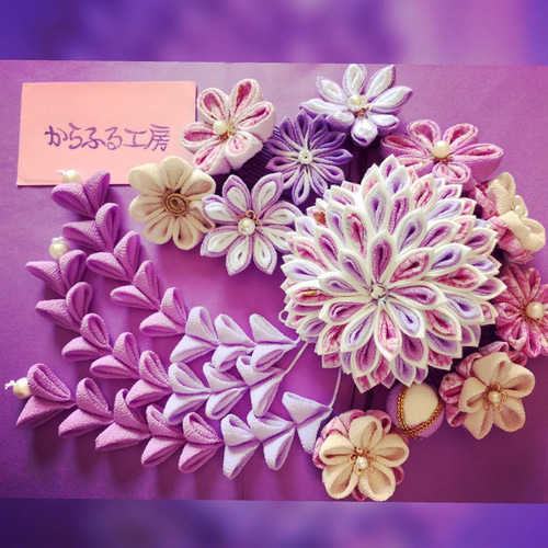 ☆再販受付中☆つまみ細工髪飾り(成人式、七五三、結婚式、卒業式