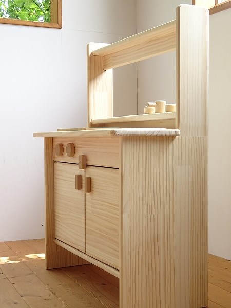 対面キッチン　おままごとキッチン　カウンター　木製　ままごと