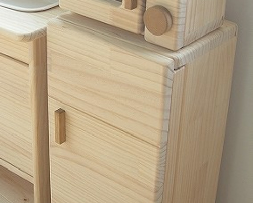 冷蔵庫レンジセット ままごと キッチン 木製 おもちゃ・人形 MAKER