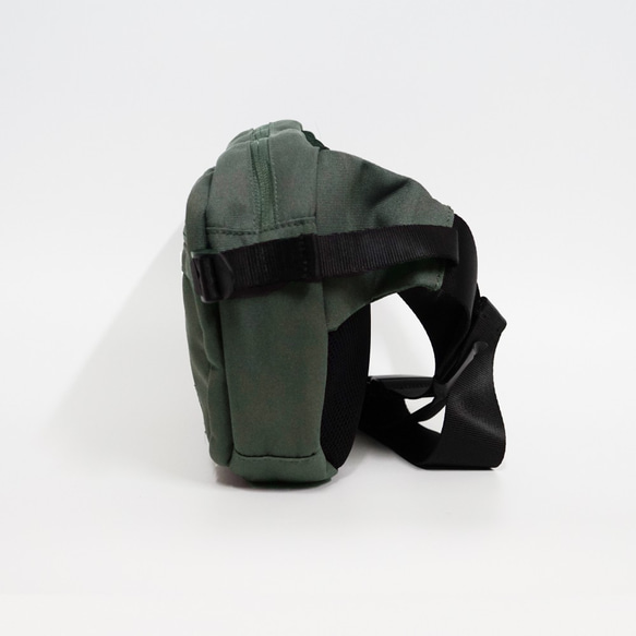 Argali 超輕防潑水 實用簡約 腰包 肩背包 斜背包 Shoulder Bag 灰綠色 第3張的照片