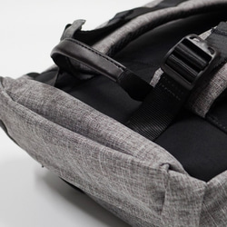 Argali 真皮後背包 實用分類 旅遊 防潑水 雙肩 大容量 耐磨 耐扯 尼龍 Racoon Backpack 淺灰色 第6張的照片