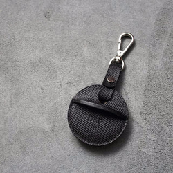 KAKU皮革設計 gogoro鑰匙皮套 大十字紋黑 第1張的照片