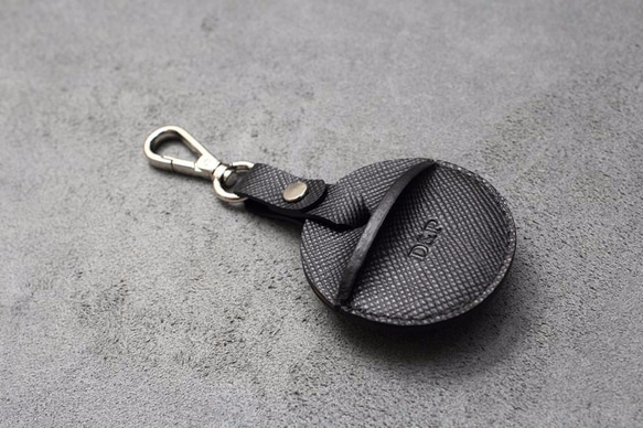 KAKU皮革設計 gogoro鑰匙皮套 大十字紋黑 第3張的照片