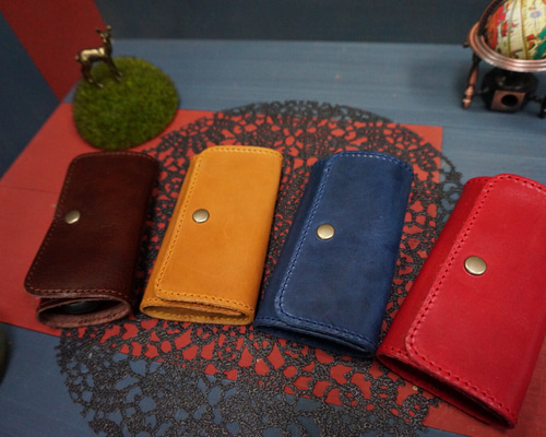 ☆馬革☆キーケース☆ブラウン☆ホースレザー☆本革☆レザー