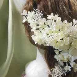 送料無料　ライラックの花嫁　ふんわりヘッドドレス 3枚目の画像
