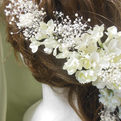 送料無料　ライラックの花嫁　ふんわりヘッドドレス 6枚目の画像