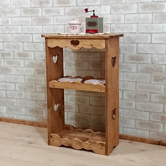 キッチンワゴン　W500　フリーラック　飾り棚　台所　可愛い　収納家具　RRA-45