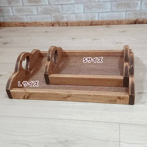 木製トレー/おぼん Sサイズ W34×D24cm [RBX-29] お盆・トレイ