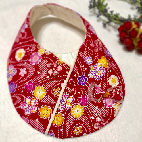 和柄スタイ 着物風 スタイ・よだれかけ baby