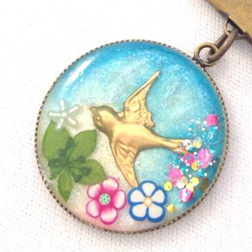 レジン勲章ブローチ(鳥) ブローチ ル レクチェ 通販 5171169