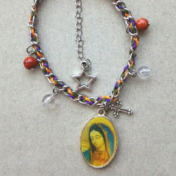 【メキシカンミラクル♪】グアダルーペ聖母のブレスレット（Aタイプ） 2枚目の画像
