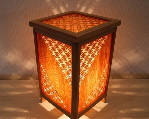 和風照明・インテリア照明 KND300-1008 レーザー角行灯「奏