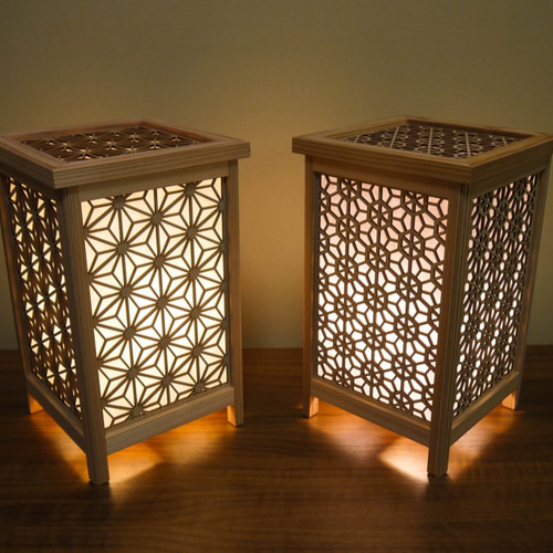 和風照明・インテリア照明 LAD-1812 レーザー行灯「趣」 Mサイズ