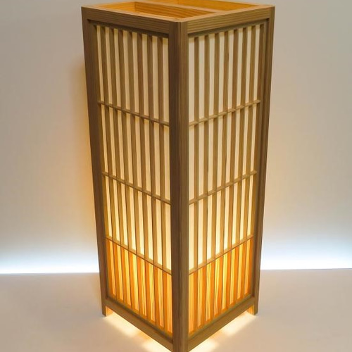 あんどん　フロアスタンド　組子　手作り あんどん行灯フロアスタンド手作り組子