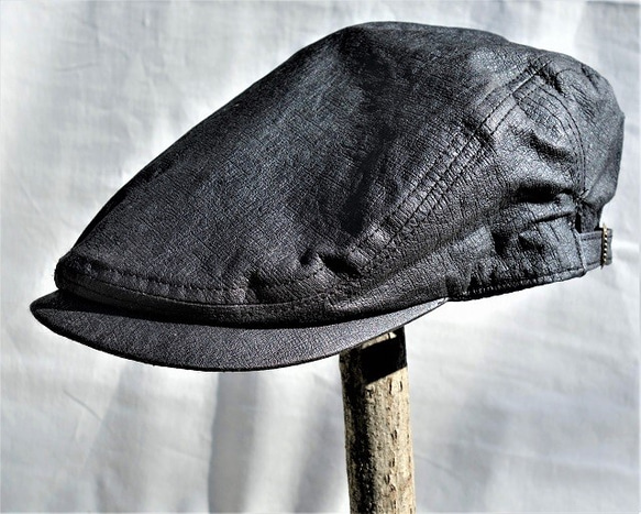 機能性和紙ハンチング帽子ナチュラルブラック 1枚目の画像