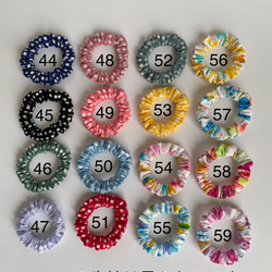 新生活スタート♪80柄から5個好きな柄を選べます♪ミニシュシュセット(小さいシュシュ) 5枚目の画像