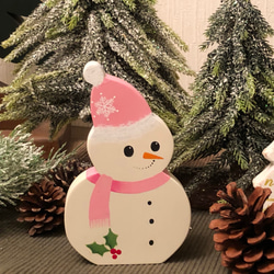 【新作】北欧 クリスマス の可愛い スノーマン オブジェ（大）【雪だるま】【Xmas】 4枚目の画像