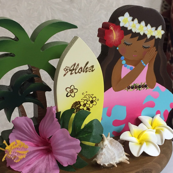 ハワイの風を感じて♬ 可愛い ハワイアンインテリア  【ハワイ】【夏】【オレンジ売り切れ】 1枚目の画像