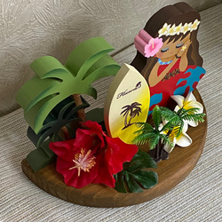 可愛い ハワイアン フラガール インテリア   【夏】【アロハ】【マハロ】【ハワイ】 4枚目の画像