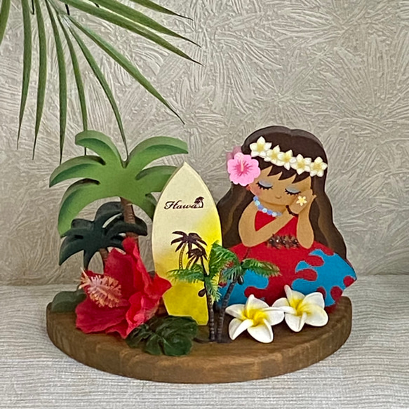 可愛い ハワイアン フラガール インテリア   【夏】【アロハ】【マハロ】【ハワイ】 6枚目の画像