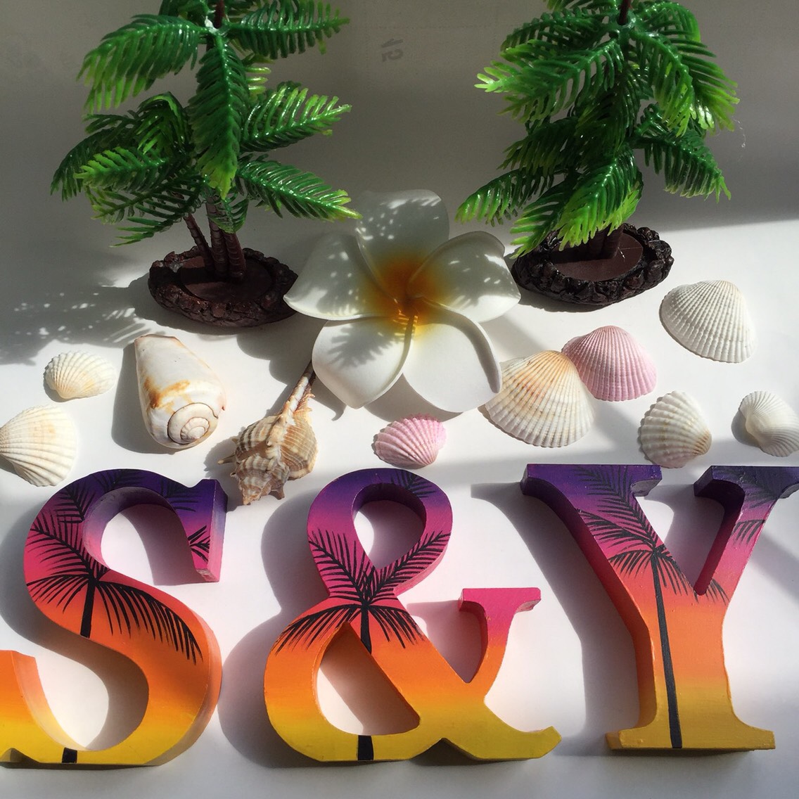 オーダー制 ハワイアン雑貨 スターフィッシュ アルファベットオブジェ オブジェ