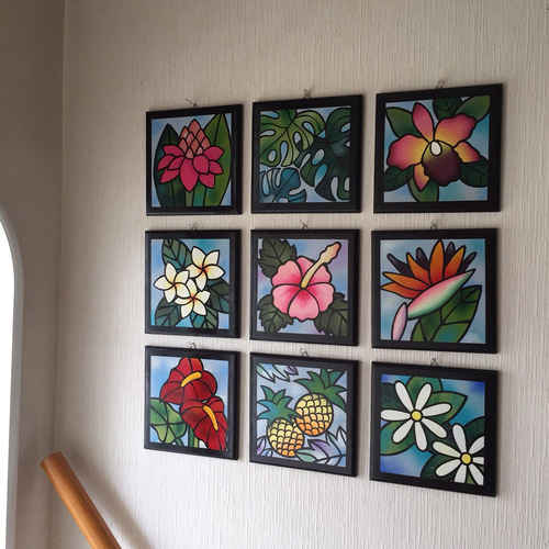 ハワイアンステンドグラス プルメリア