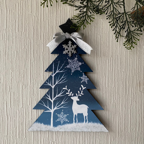 おしゃれな クリスマスツリー オブジェ【北欧の森】【xmas】 壁掛け