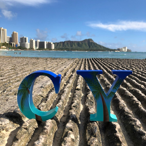 イニシャルオブジェ【2文字価格】【ウェディング】【ハワイ