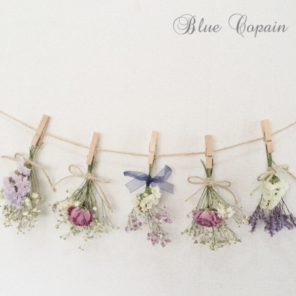 ♡再販♡ラベンダーパープルのローズガーデン♡ドライフラワー