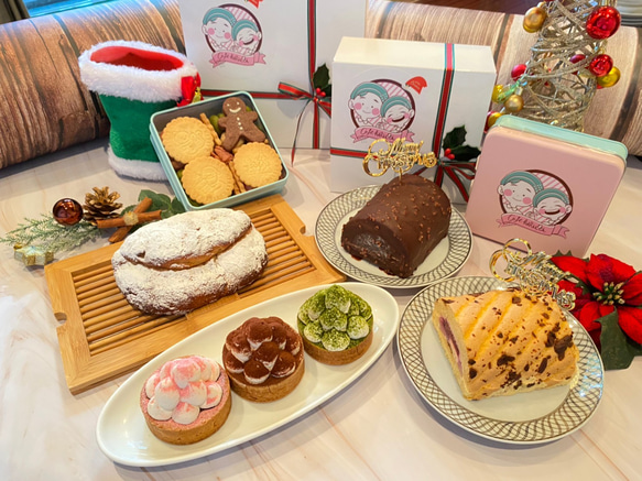 cafeKARMiAクリスマスケーキ2021♡チョコレート好きにはたまらない！贅沢チョコたっぷりノエル　食べ切りサイズ 7枚目の画像