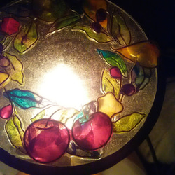 秋を彩るフットランプ。ステンドグラスのように仕上げた色鮮やかなアートをお楽しみください❤ 8枚目の画像