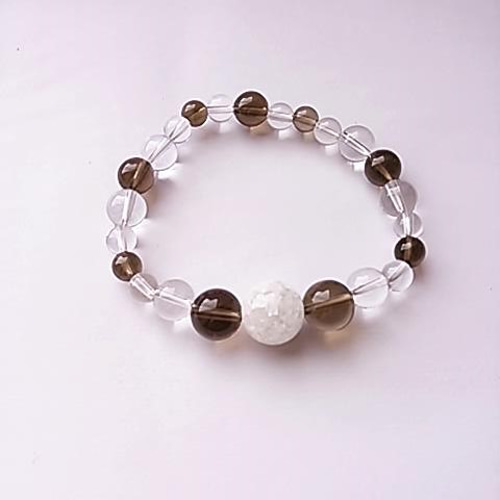守護石で選ぶブレスレット（軌道数4 スモーキークオーツ