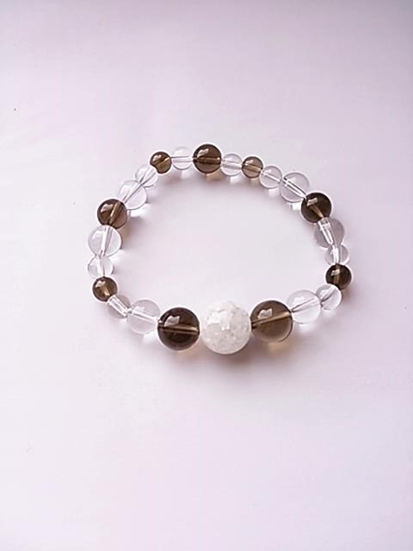 守護石で選ぶブレスレット（軌道数4 スモーキークオーツ